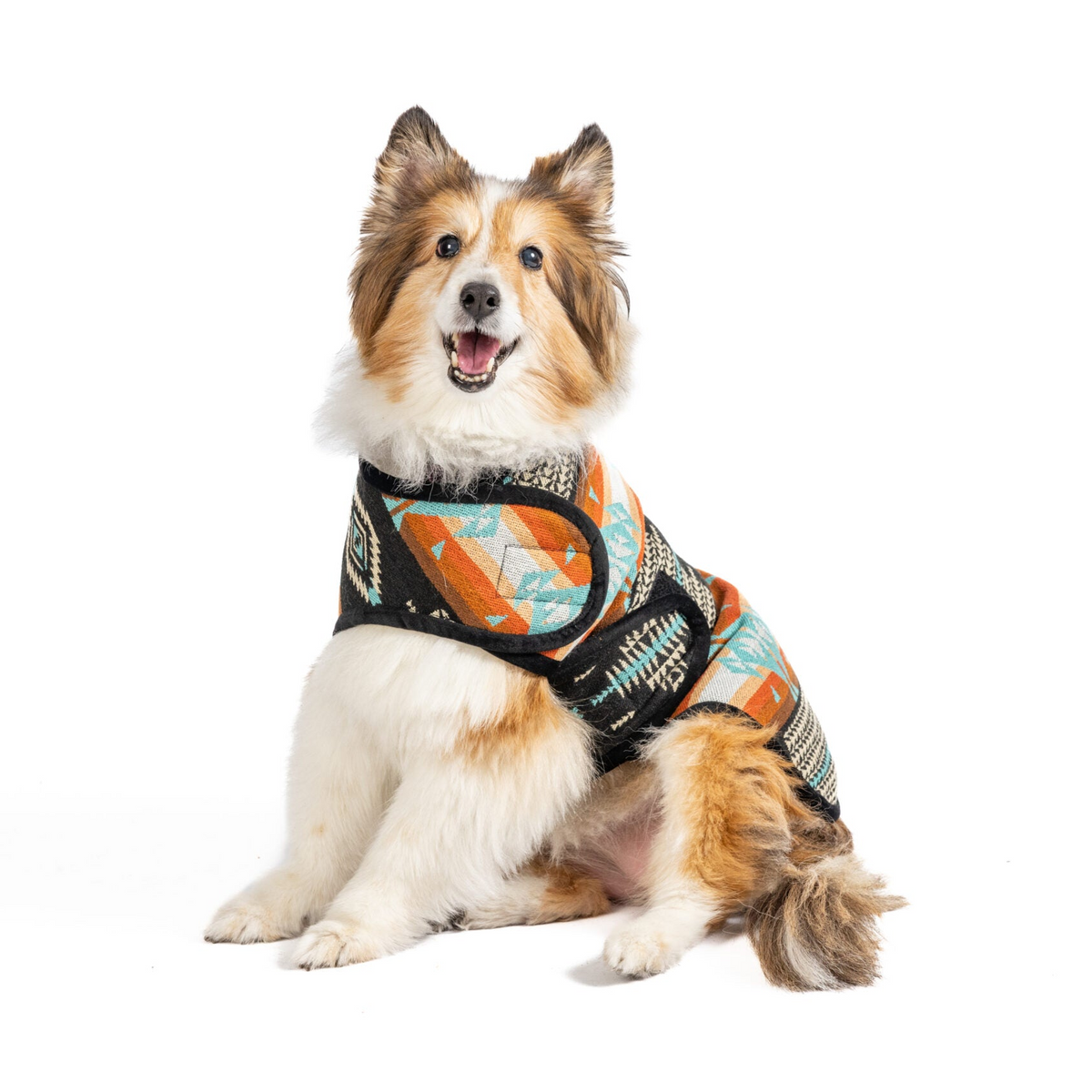 Chilly Dog Black Canyon Wool Blanket Dog Coat