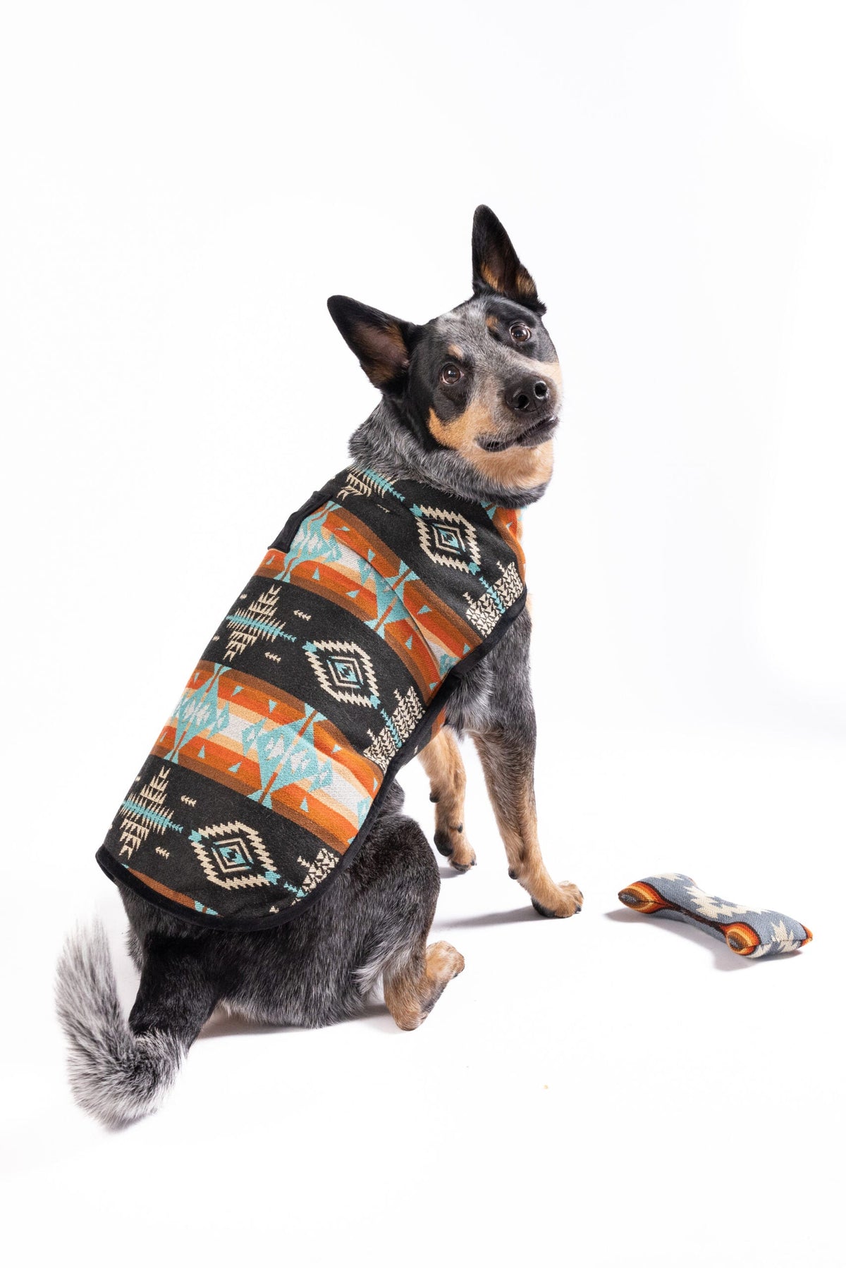 Chilly Dog Black Canyon Wool Blanket Dog Coat