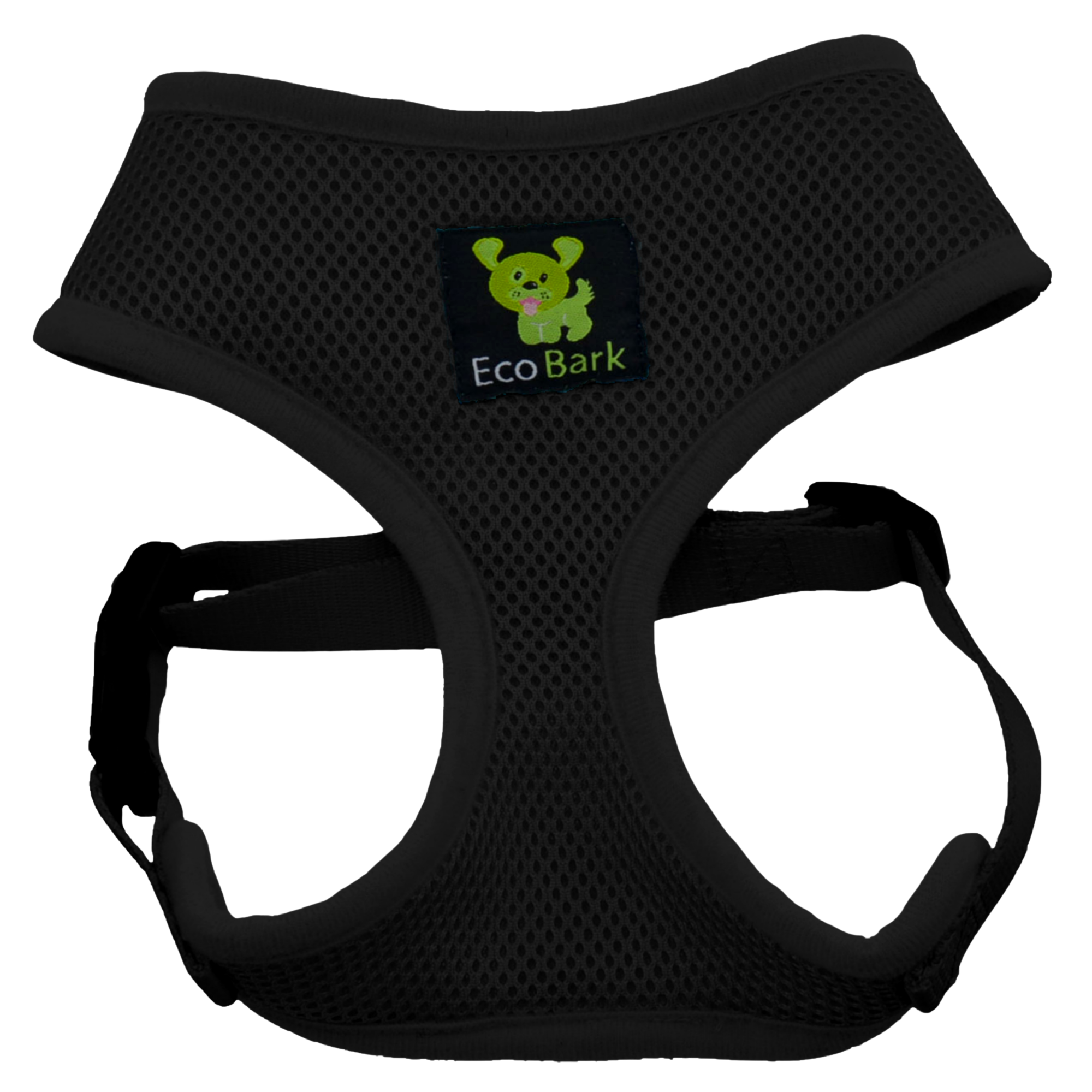 EcoBark Black Dog Harness - Over-the-Head Dog Vest Halter Dog for Small to Medium Dogs and Puppies
