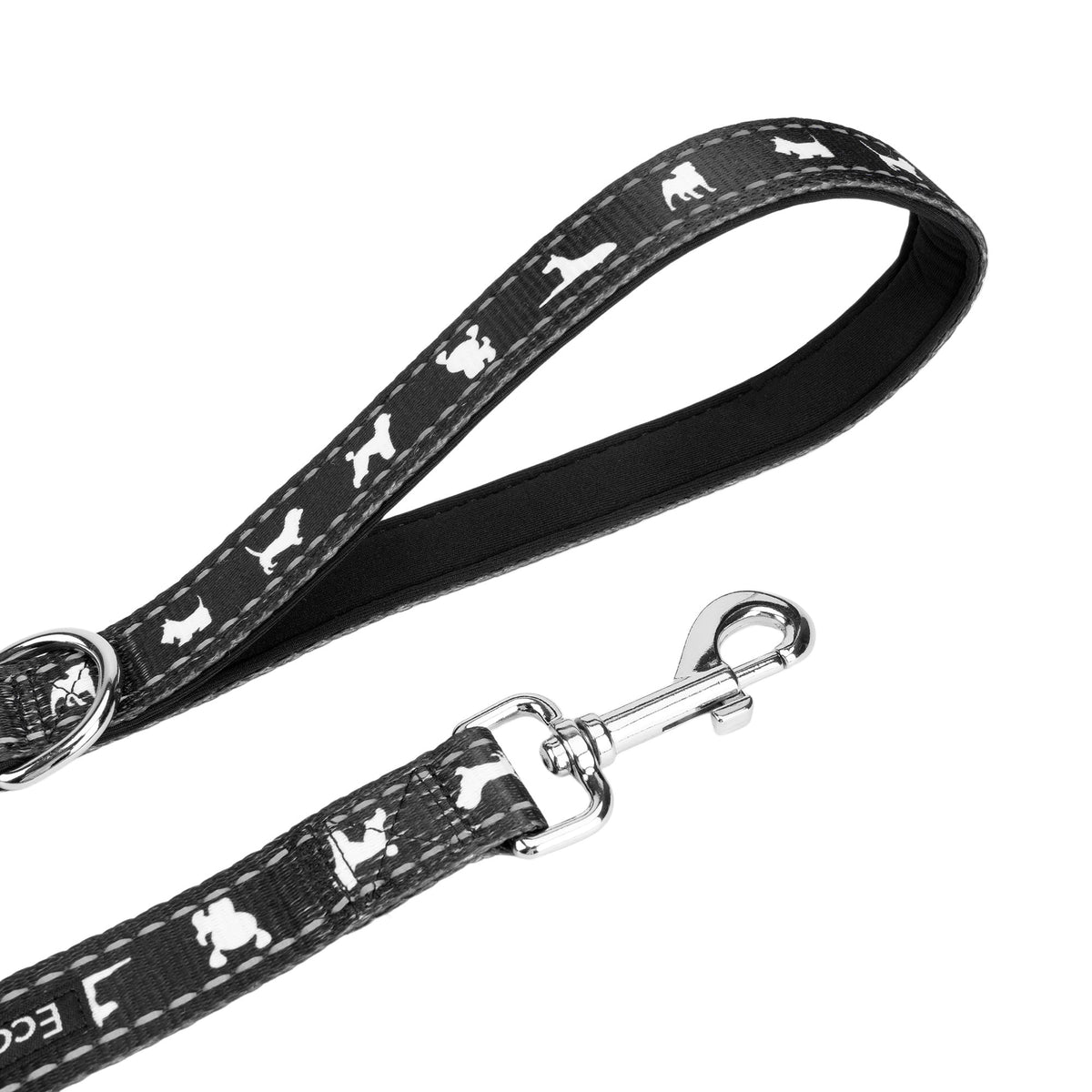 EcoBark – Black Comfort Grip Padded Dog Leash