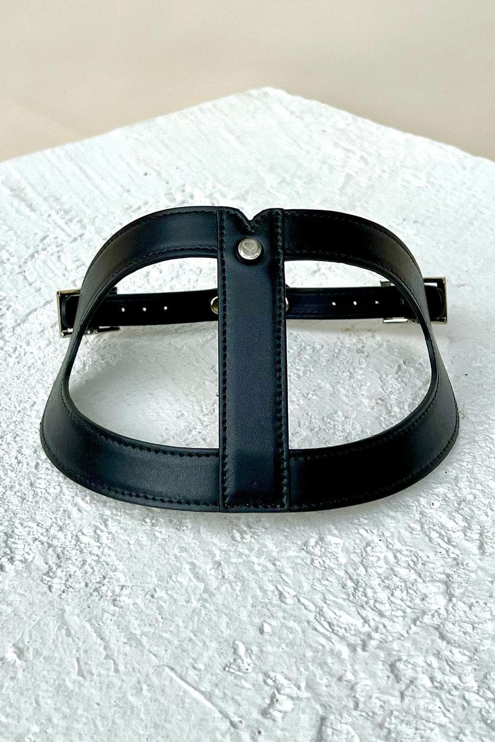 Noah Harness in Black Leather 