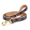 Up Country Black Tartan Cast Brass Dog Leash