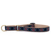 Up Country Black Tartan Cast Brass Martingale Collar