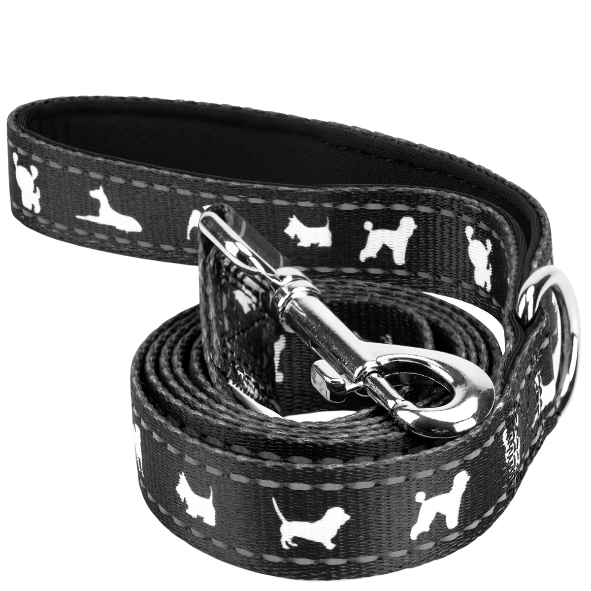 EcoBark – Black Comfort Grip Padded Dog Leash