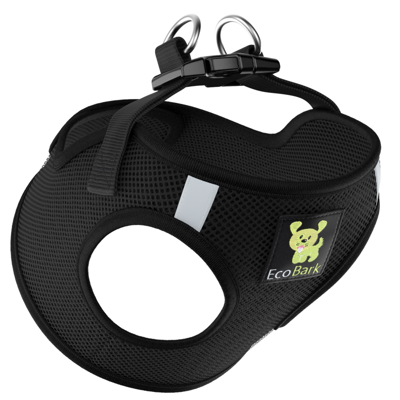 EcoBark – Black Reflective Step-In Dog Harness