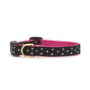 Up Country Black and White Dot Small Breed Dog Collar Made in USA