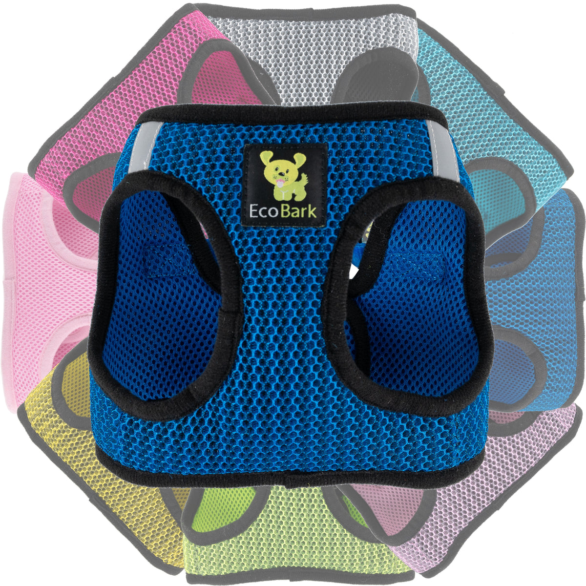 EcoBark – Bright Blue Sport Reflective Step-In Dog Harness
