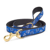 Up Country Blue Bandana Cast Brass Dog Leash