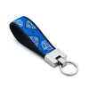 Up Country Blue Bandana Cast Brass Key Ring