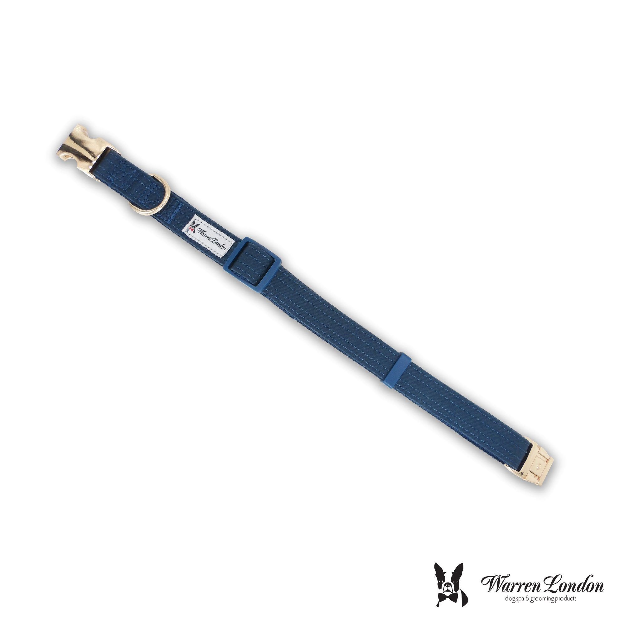 Fabric Dog Collar - Blue