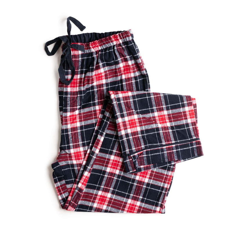 Blue Plaid Flannel Matching Human Pajamas 