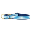 Up Country Blue Gingham Cast Brass Martingale Collar