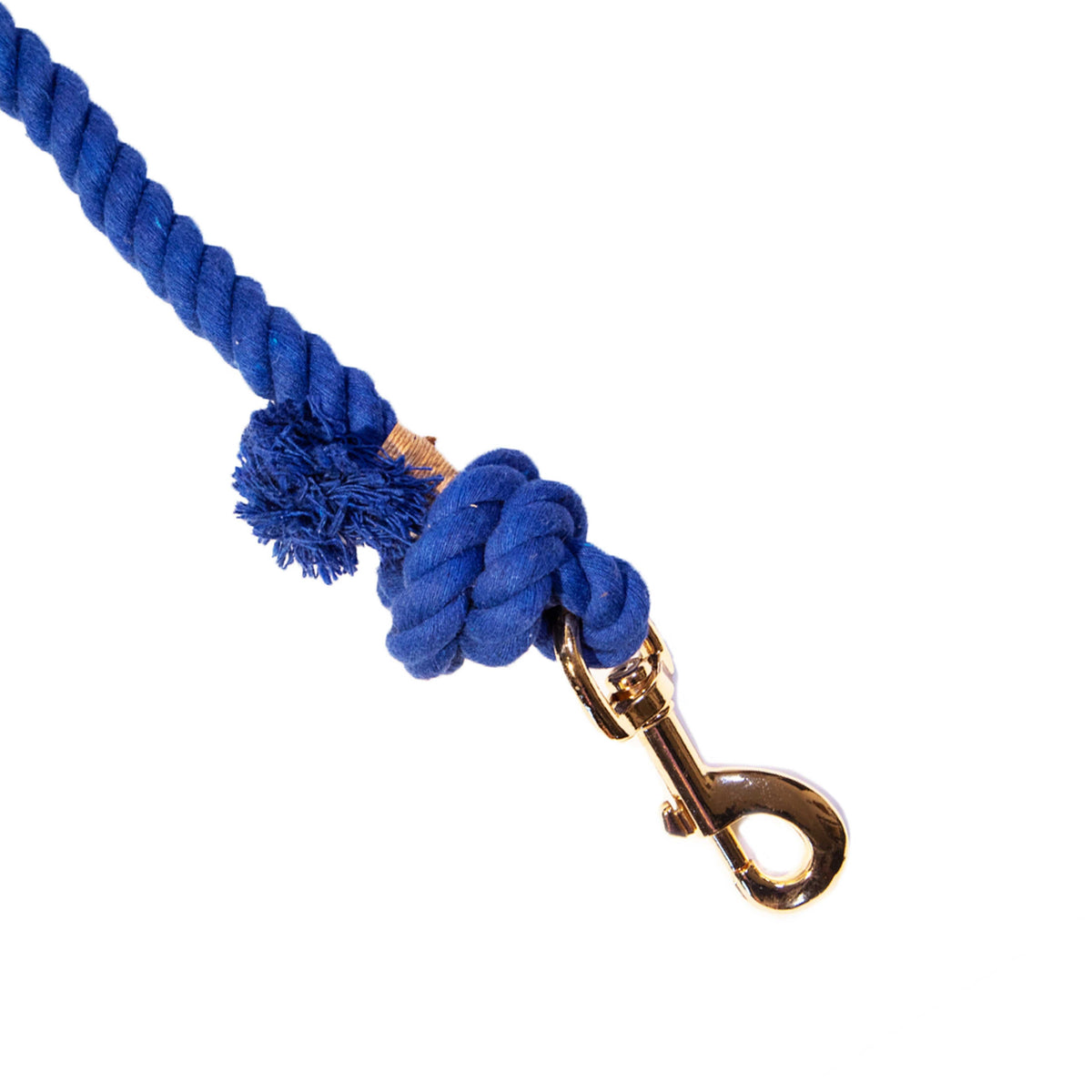 Glow Pups: Blue Boho Chic Cotton Rope Dog Leash