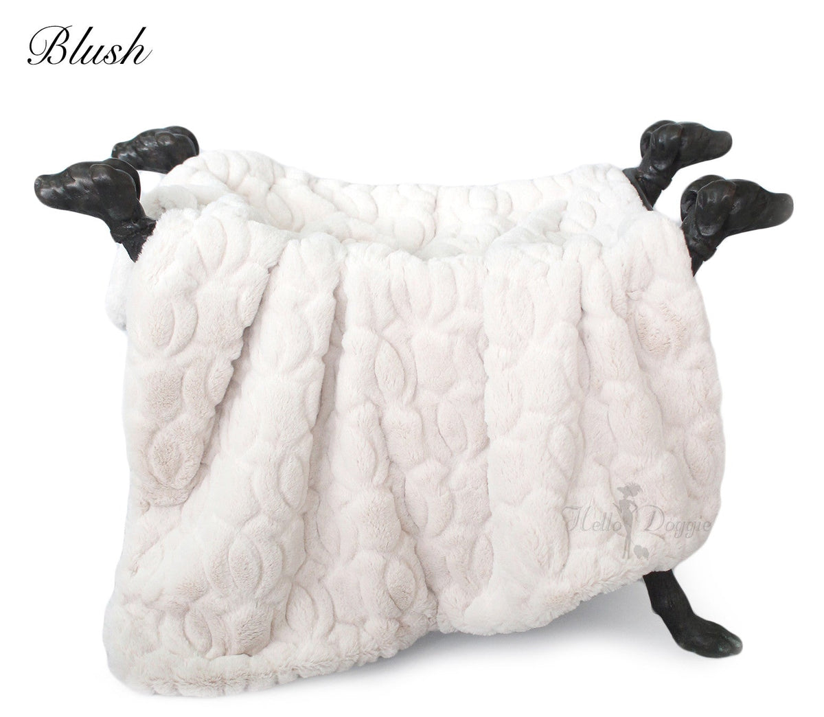 Hello Doggie Moscow Throw Blush Dog Blanket