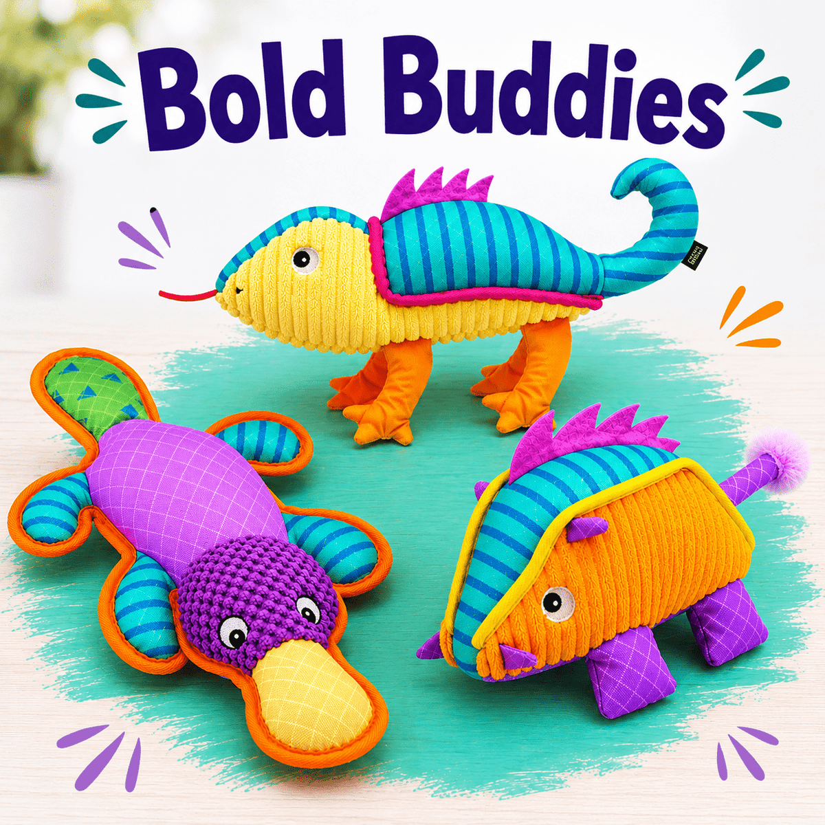 Dogline Bold Buddies Dog Toy Collection