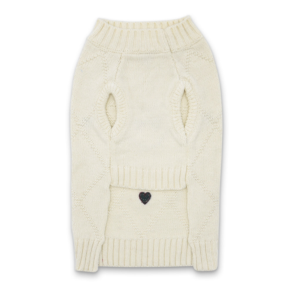 DOGO Bone Heart Dog Sweater