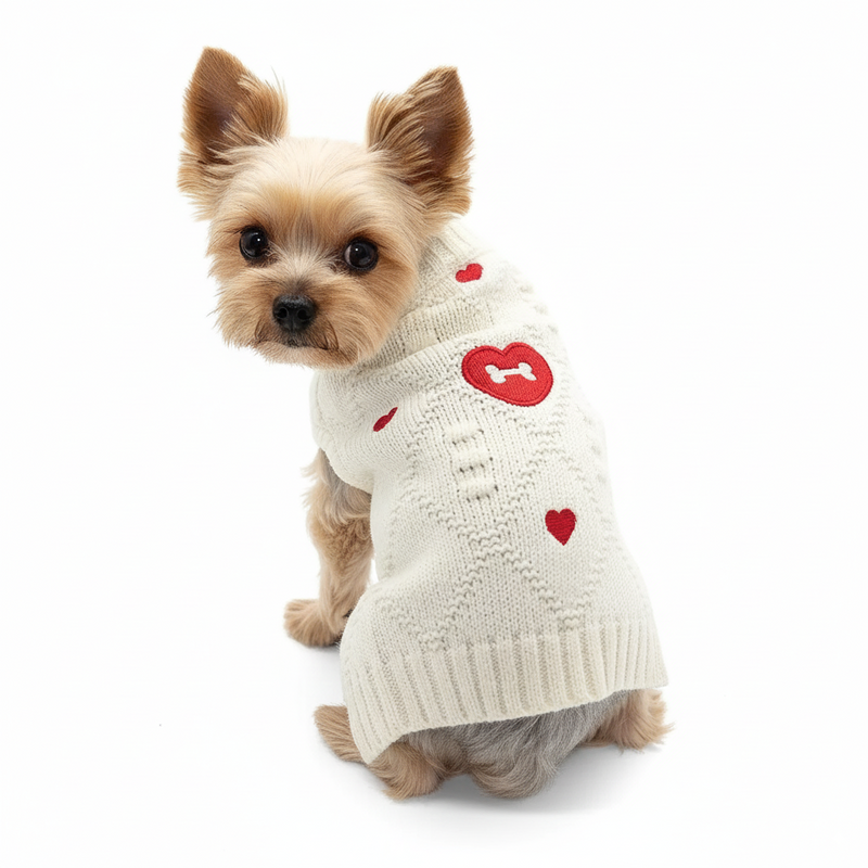 Bone Heart Sweater