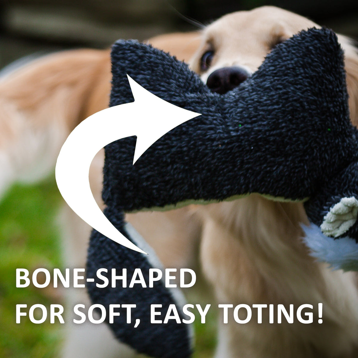 SquooshieTM Fox Plush Dog Toy