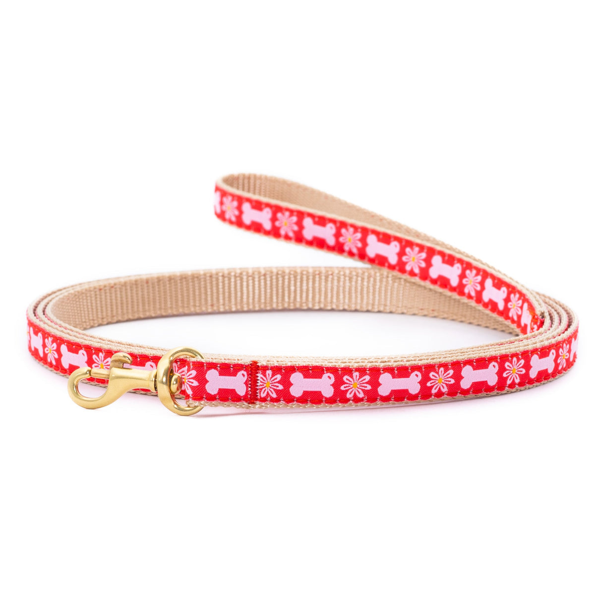 Up Country Bones in Bloom Small Breed Dog Lead