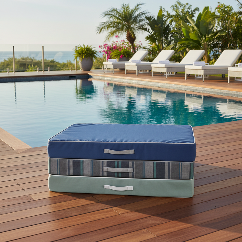 Bowsers Rectangular Patio Cushion Poolside