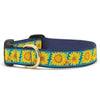 Up Country Bright Sunflower Cast Brass Dog Collar