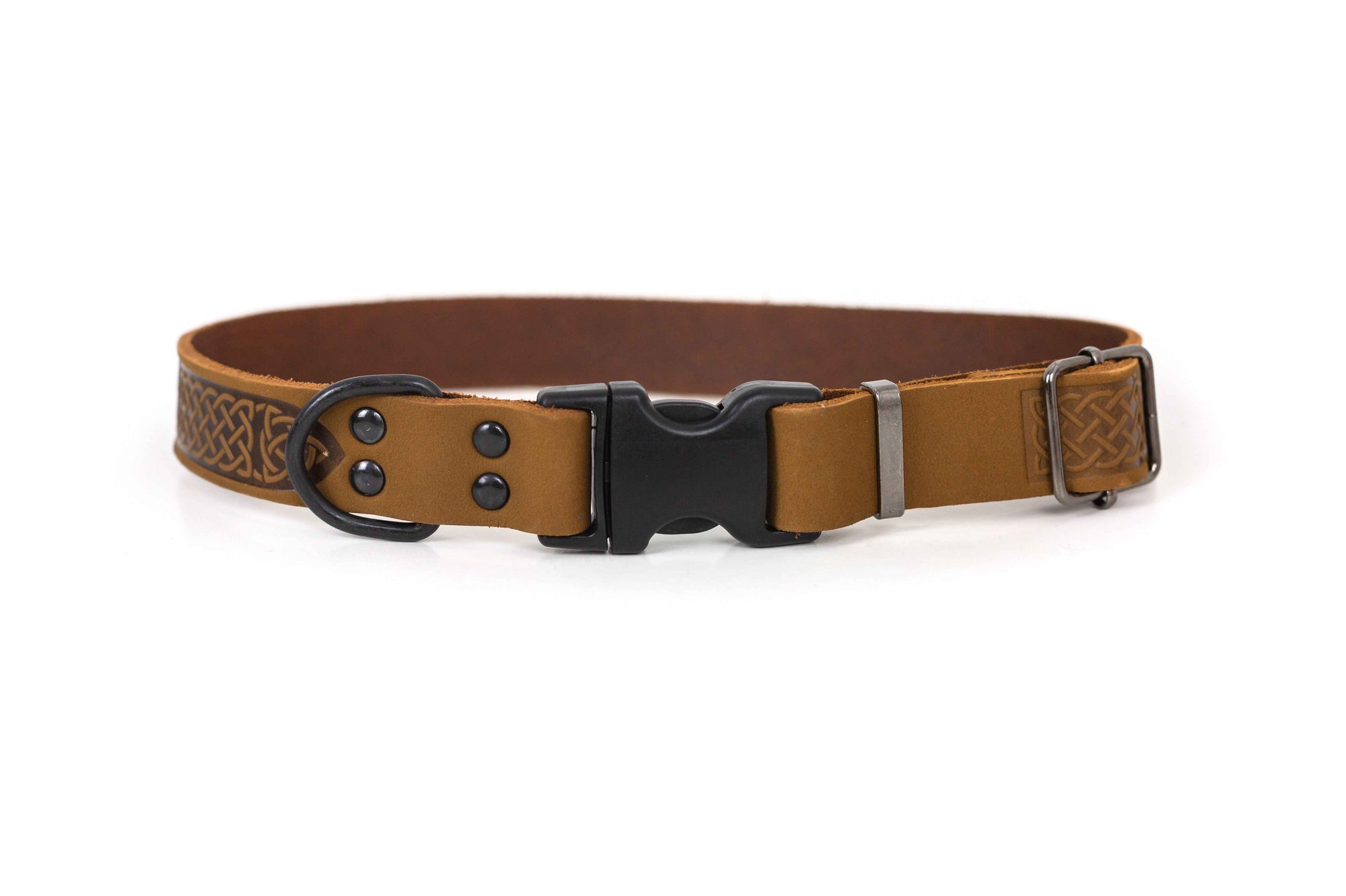 Euro-Dog Celtic Sport Quick-Release Leather Dog Collar