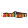 Up Country Brown Stripe Cast Brass Martingale Collar