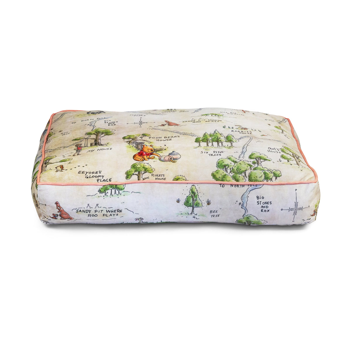 Buckle-Down Disney Winnie the Pooh Hundred Acre Wood Dog Bed | HT Animal Supply 