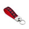 Up Country Buffalo Check Cast Brass Key Ring