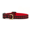 Up Country Buffalo Check Small Breed Dog Collar Made in USA