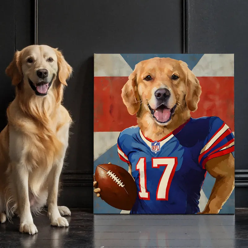 Paws and Play Football Edition Texture Portrait