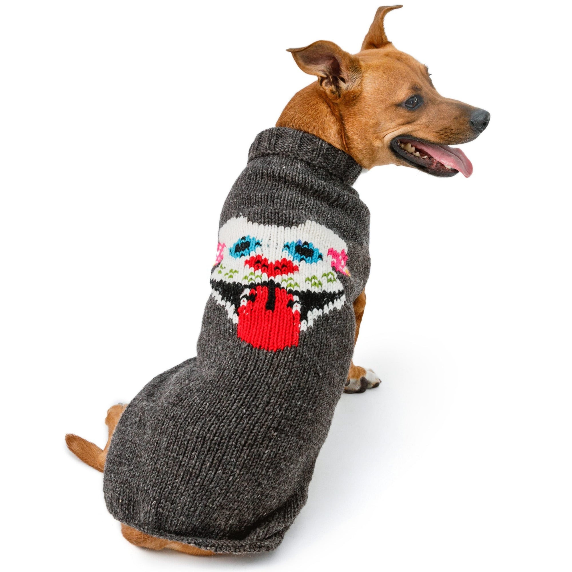 Chilly Dog Bully Skull Wool Dog Sweater