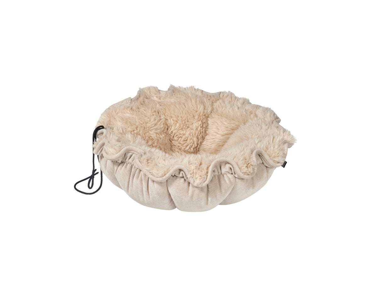 Bowsers Buttercup Cozy Pet Bed - Soft Nesting Comfort for Small Spaces