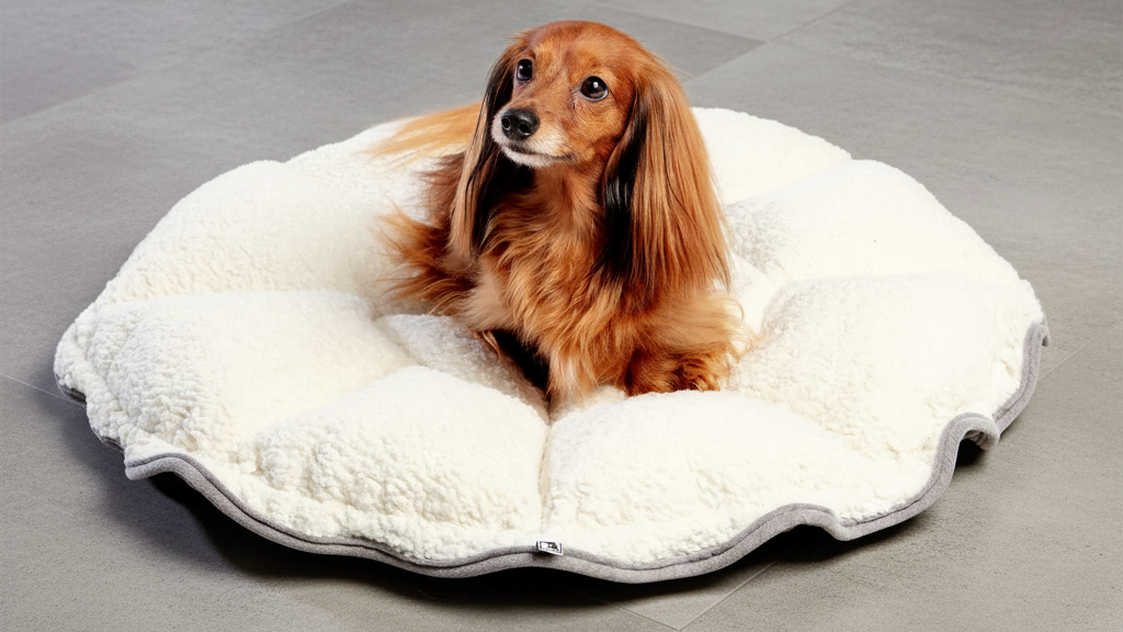Bowsers Buttercup Cozy Pet Bed - Soft Nesting Comfort for Small Spaces