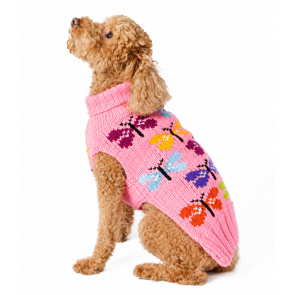 Chilly Dog Butterfly Wool Dog Sweater