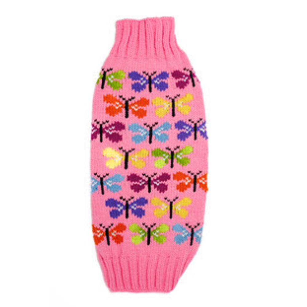Chilly Dog Butterfly Wool Dog Sweater