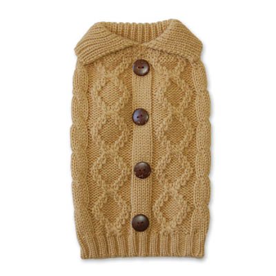 DOGO Button Cable Dog Sweater