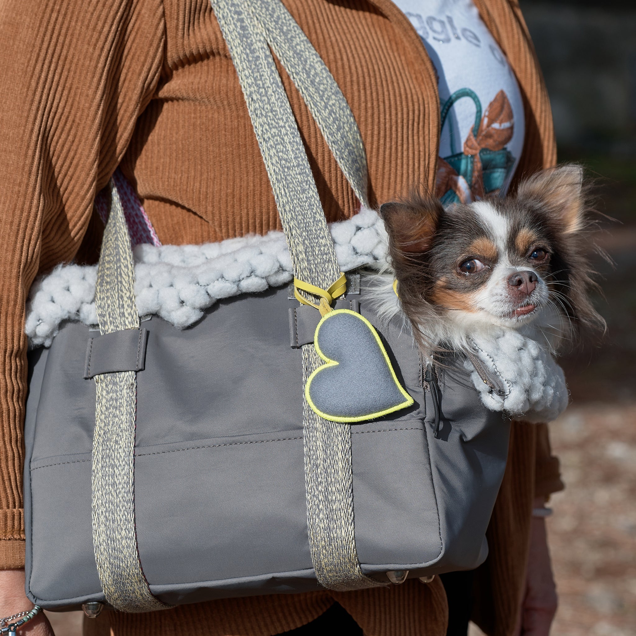 Lemon Cuore-Bag - Wool Interior