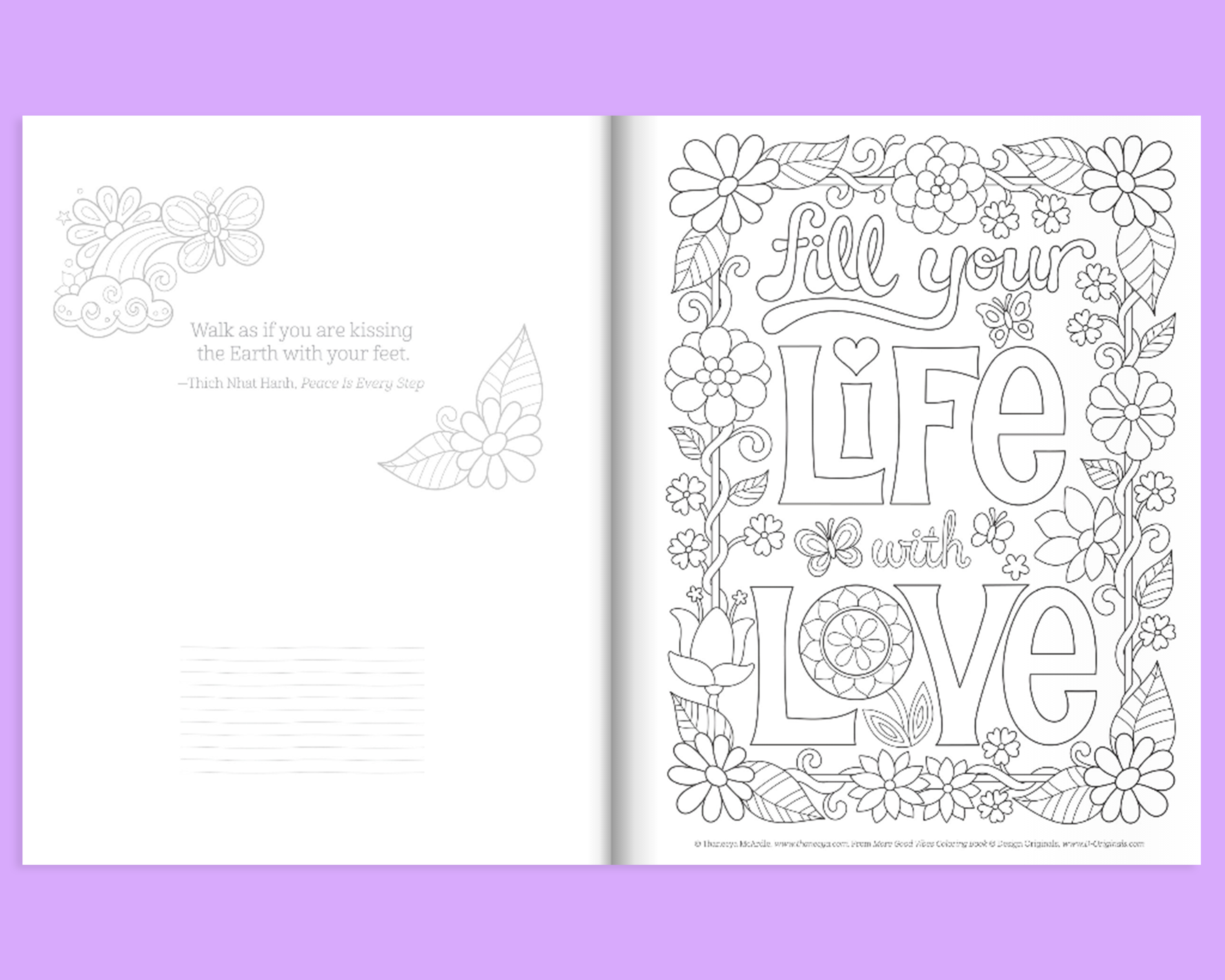 More Good Vibes Coloring Book Customized