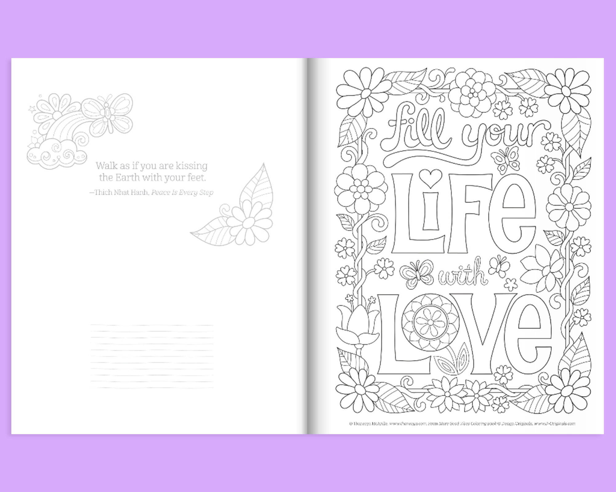 More Good Vibes Coloring Book Customized