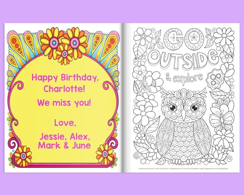 More Good Vibes Coloring Book Customized