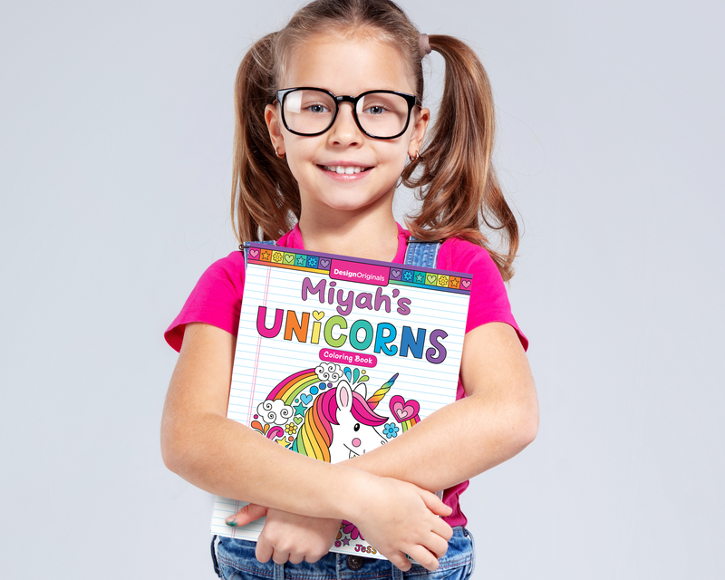 Notebook Doodles Unicorns Customized