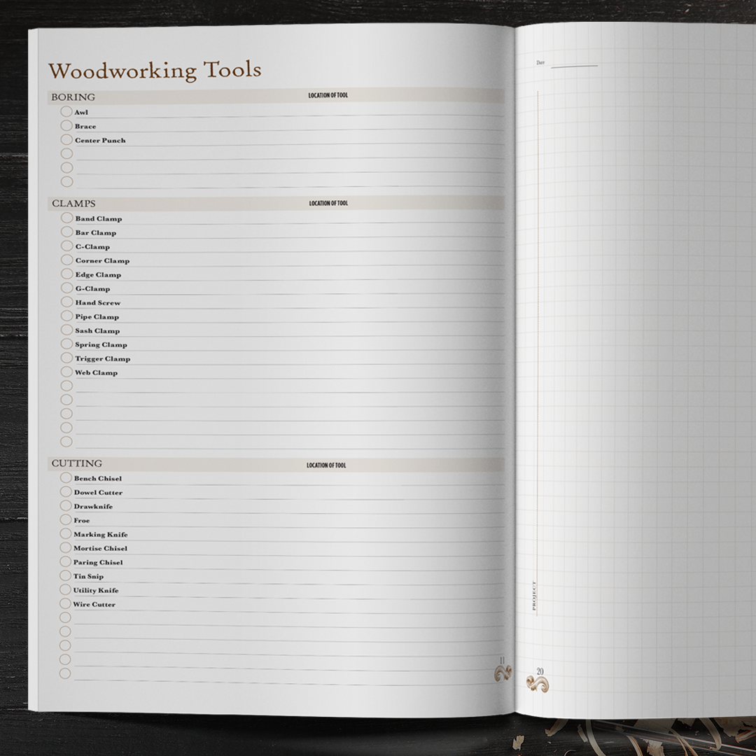 Woodworkers Shop Journal Customized