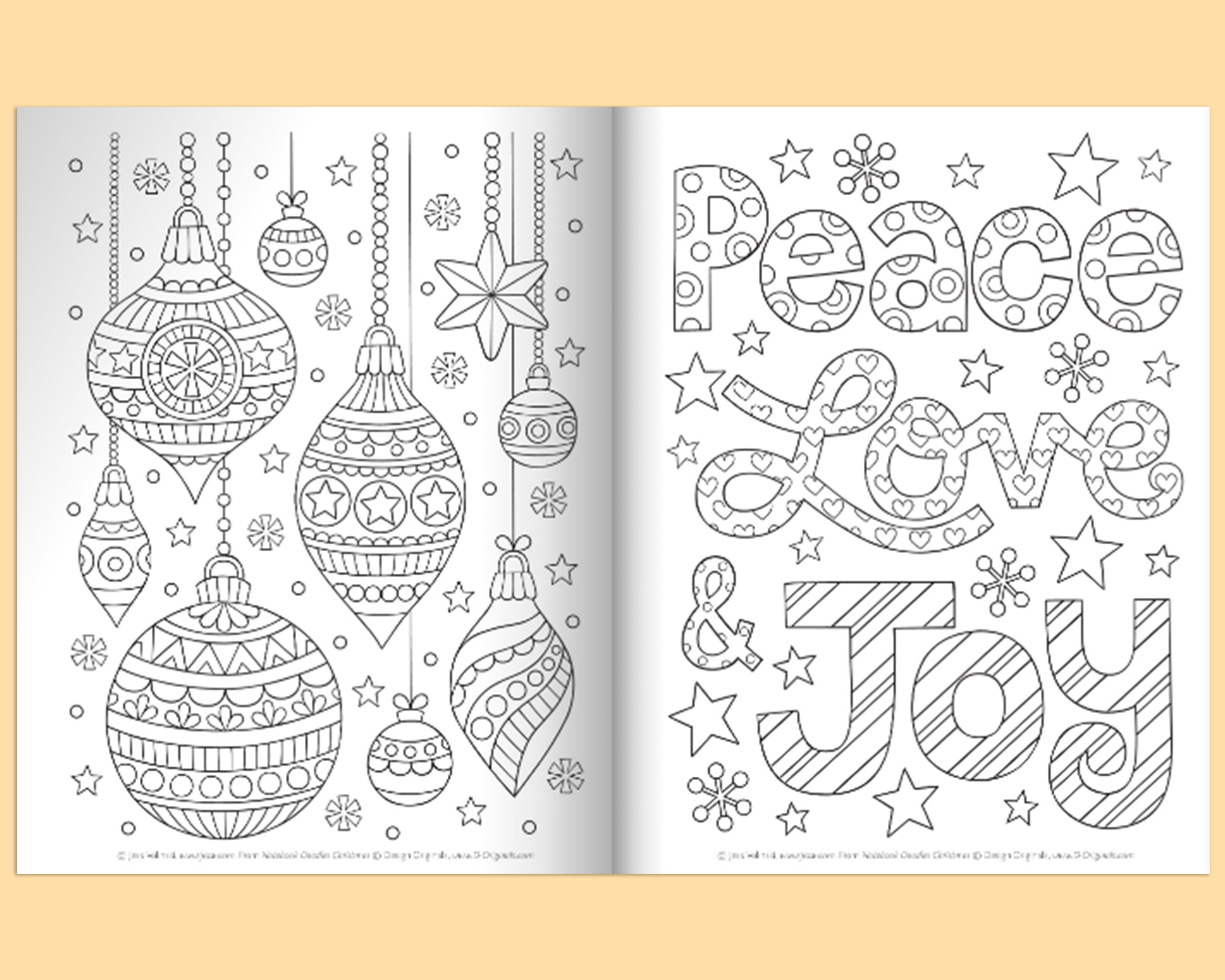 Notebook Doodles Christmas Customized