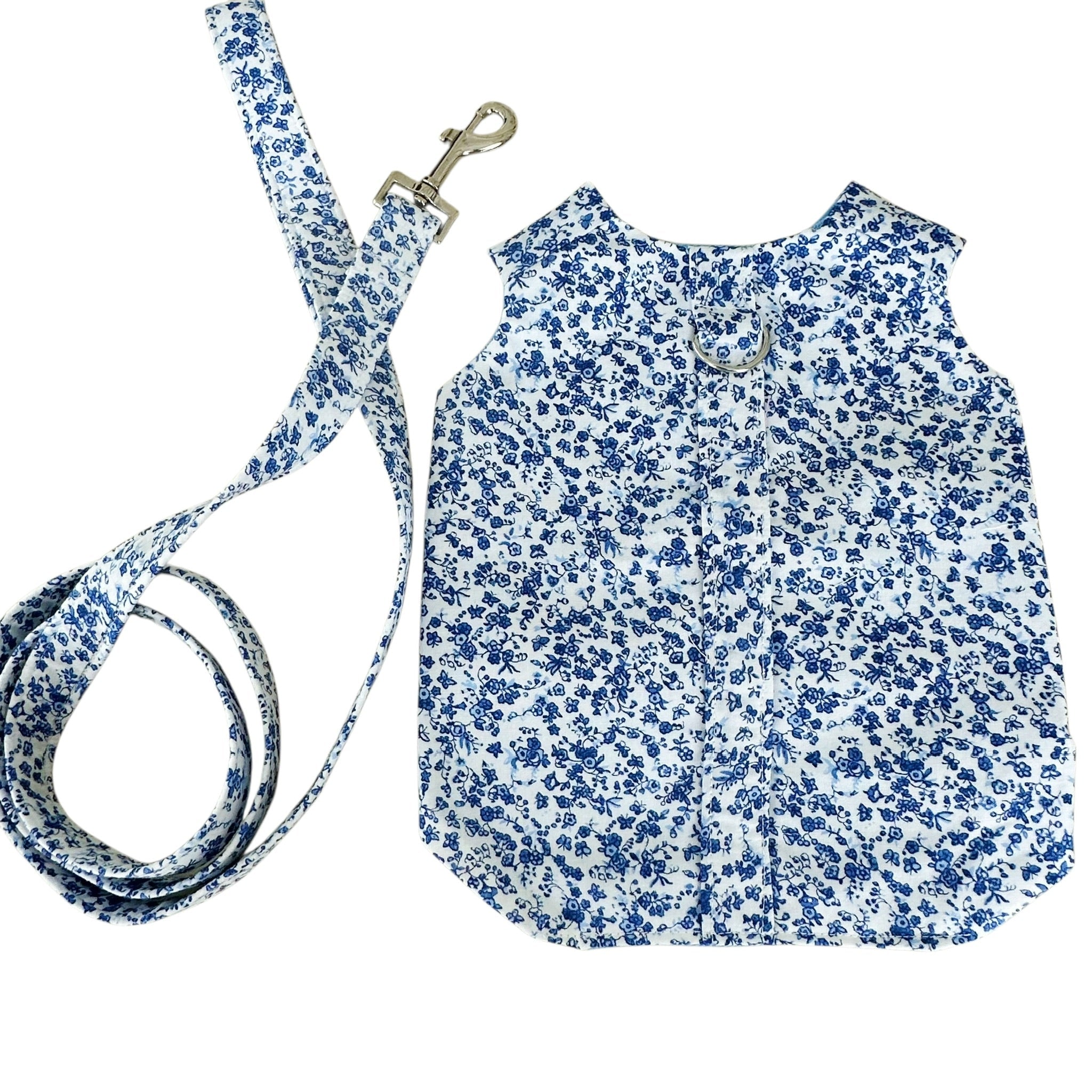 Blue Floral Toile Harness