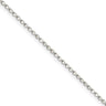 1.5mm Sterling Silver, Hollow Beaded Chain Necklace