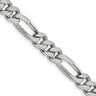 Mens 8mm Sterling Silver, Solid Figaro Chain Necklace