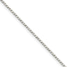 1.25mm Sterling Silver Solid Round Franco Chain Necklace