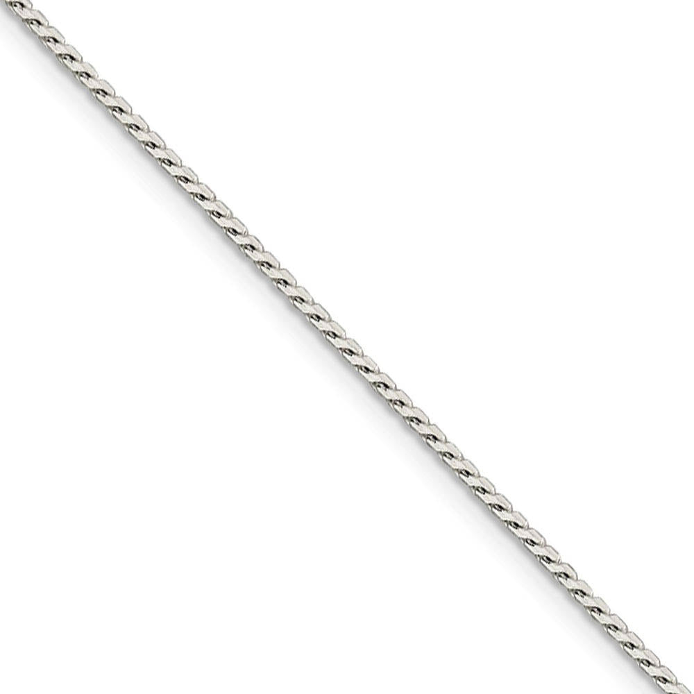 1.25mm Sterling Silver Solid Round Franco Chain Necklace