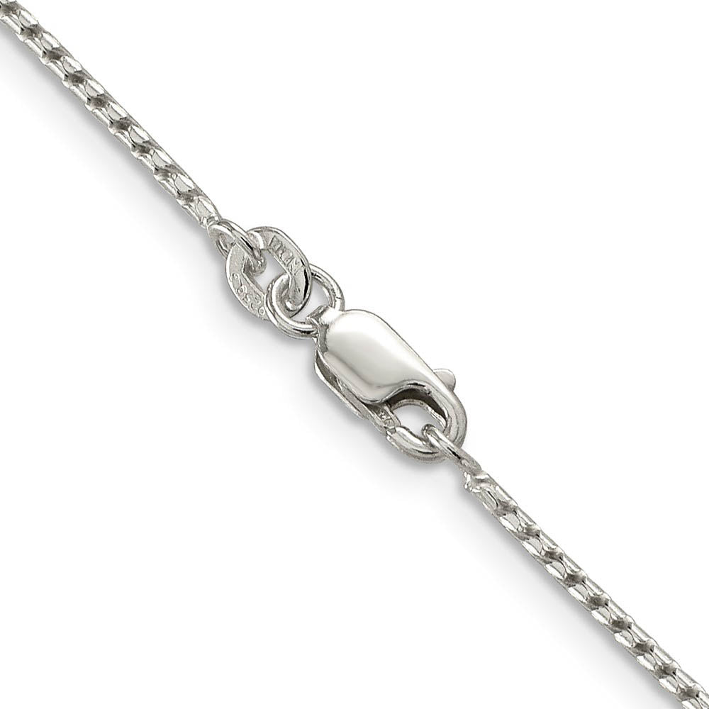 1.25mm Sterling Silver Solid Round Franco Chain Necklace